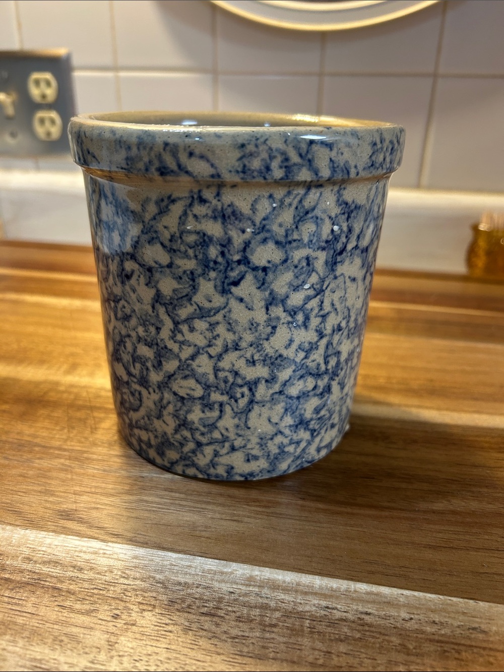 Robinson Ransbottom 1 QT blue sponge wear crock
